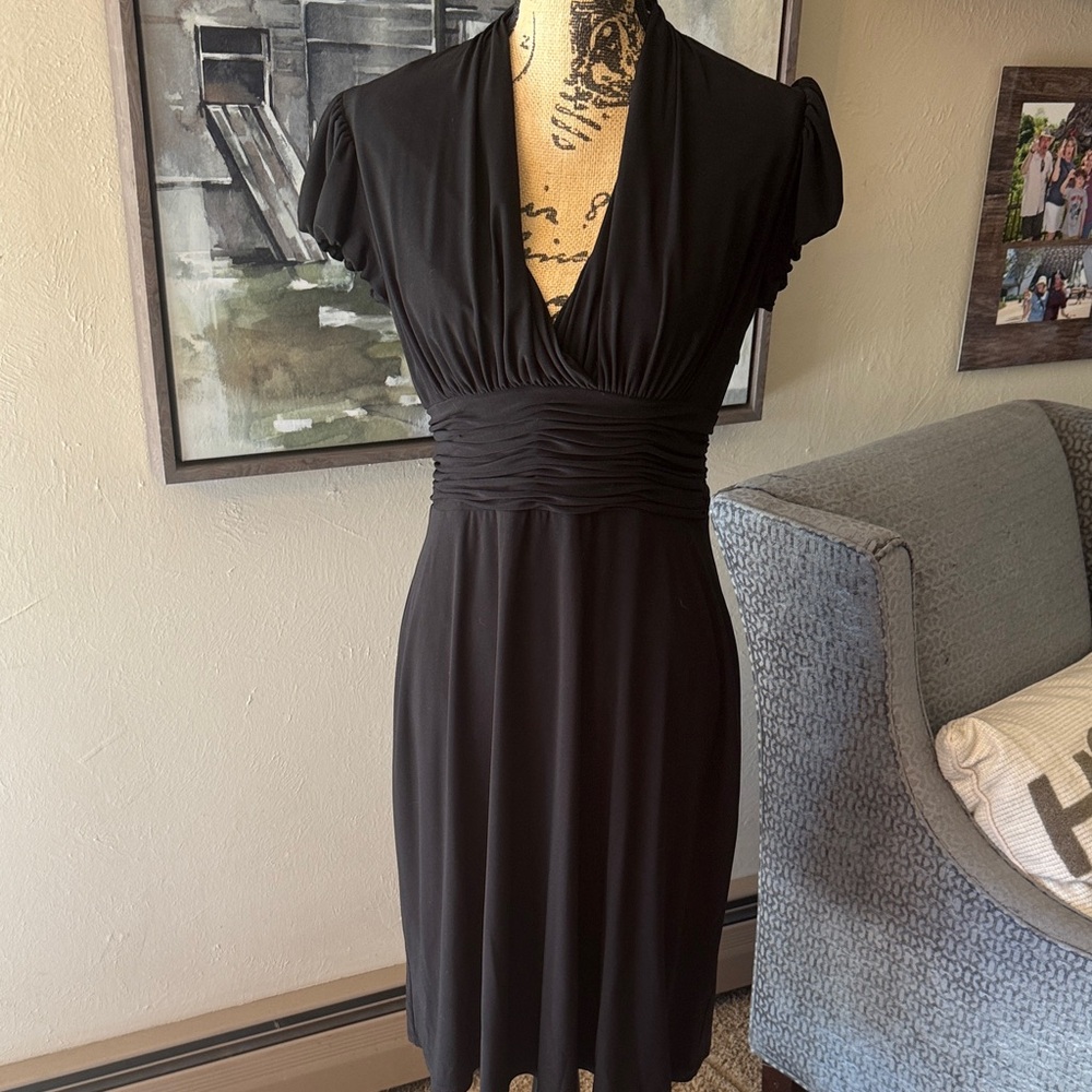 Evan Picone Classic Black Dress